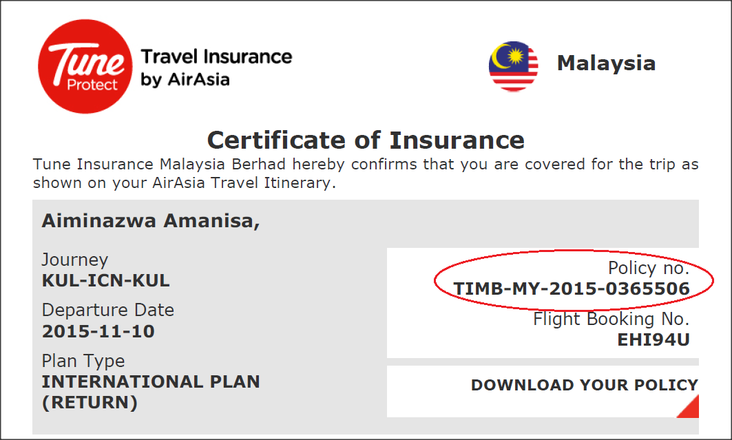 how to claim airasia travel insurance