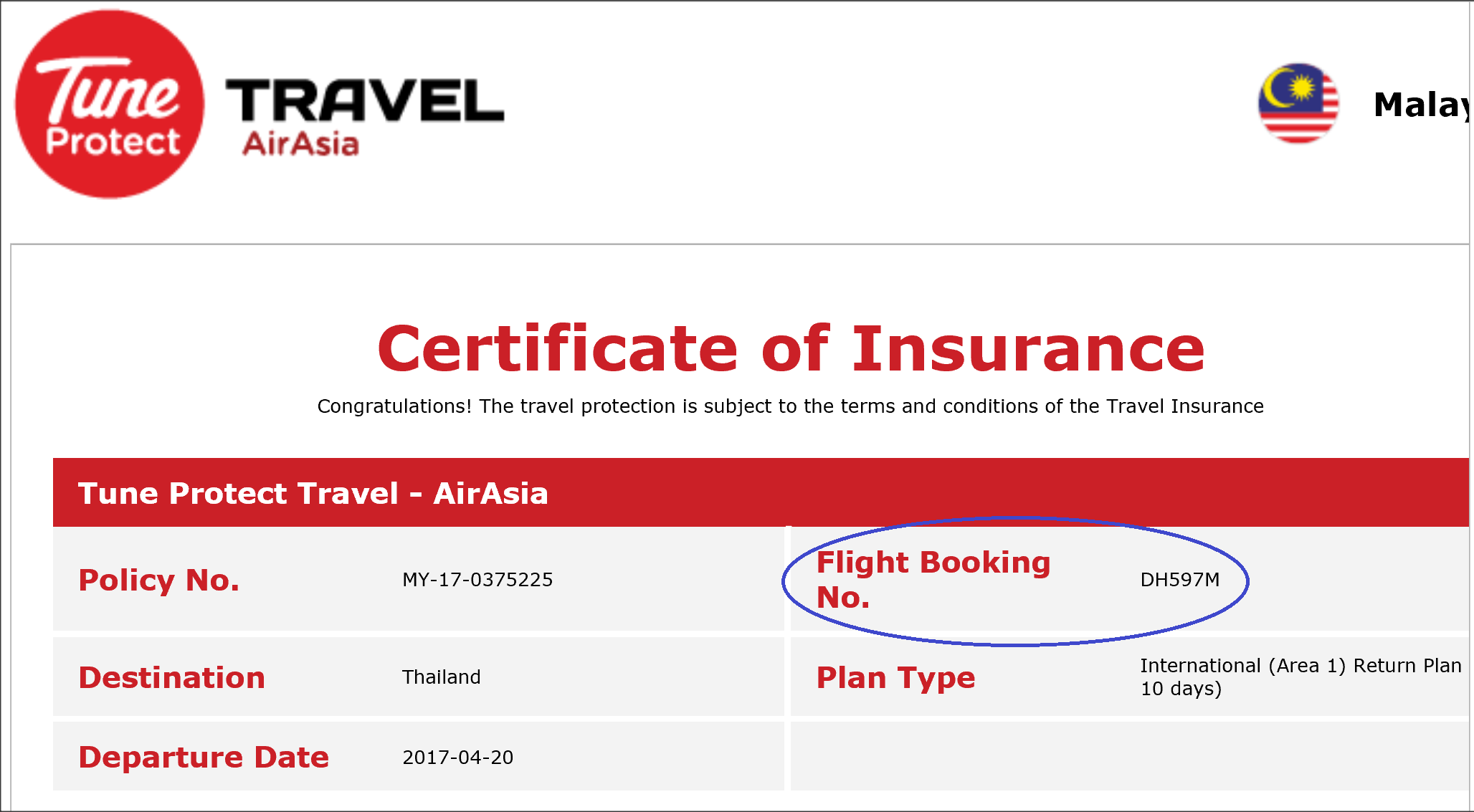 airasia flight travel insurance